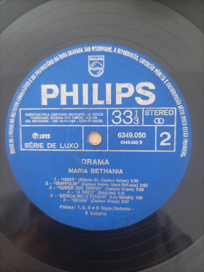 Lp Vinil Maria Bethânia Drama Capa Dupla