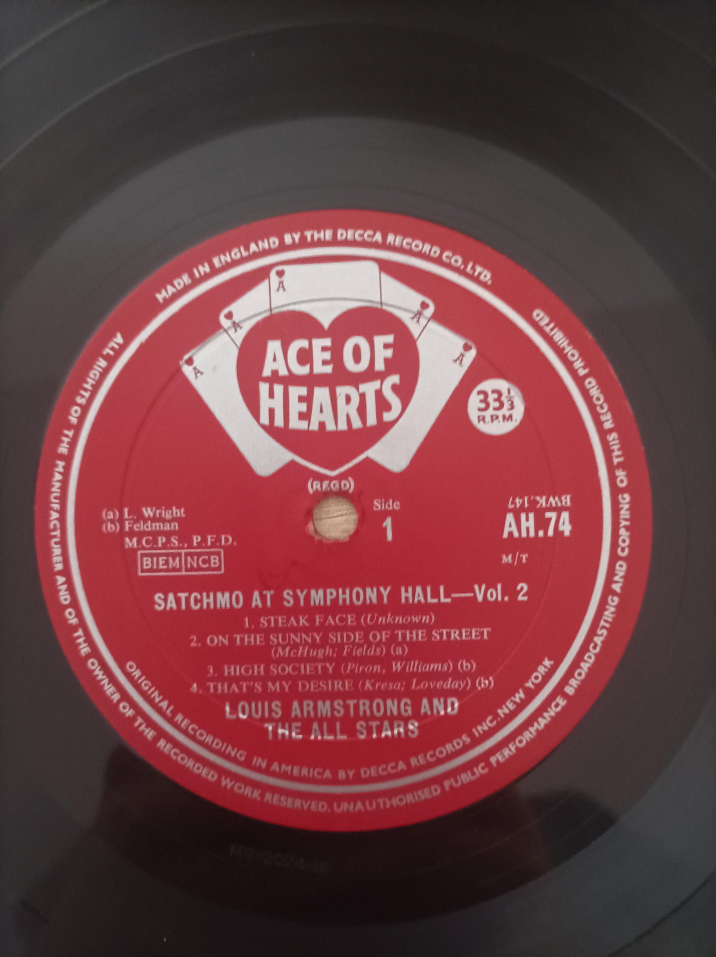 Lp Vinil Louis Armstrong Satchmo At Symphony Hall Importado