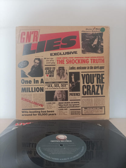 Lp Vinil Guns N' Roses G N' R Lies Com Encarte, Leia