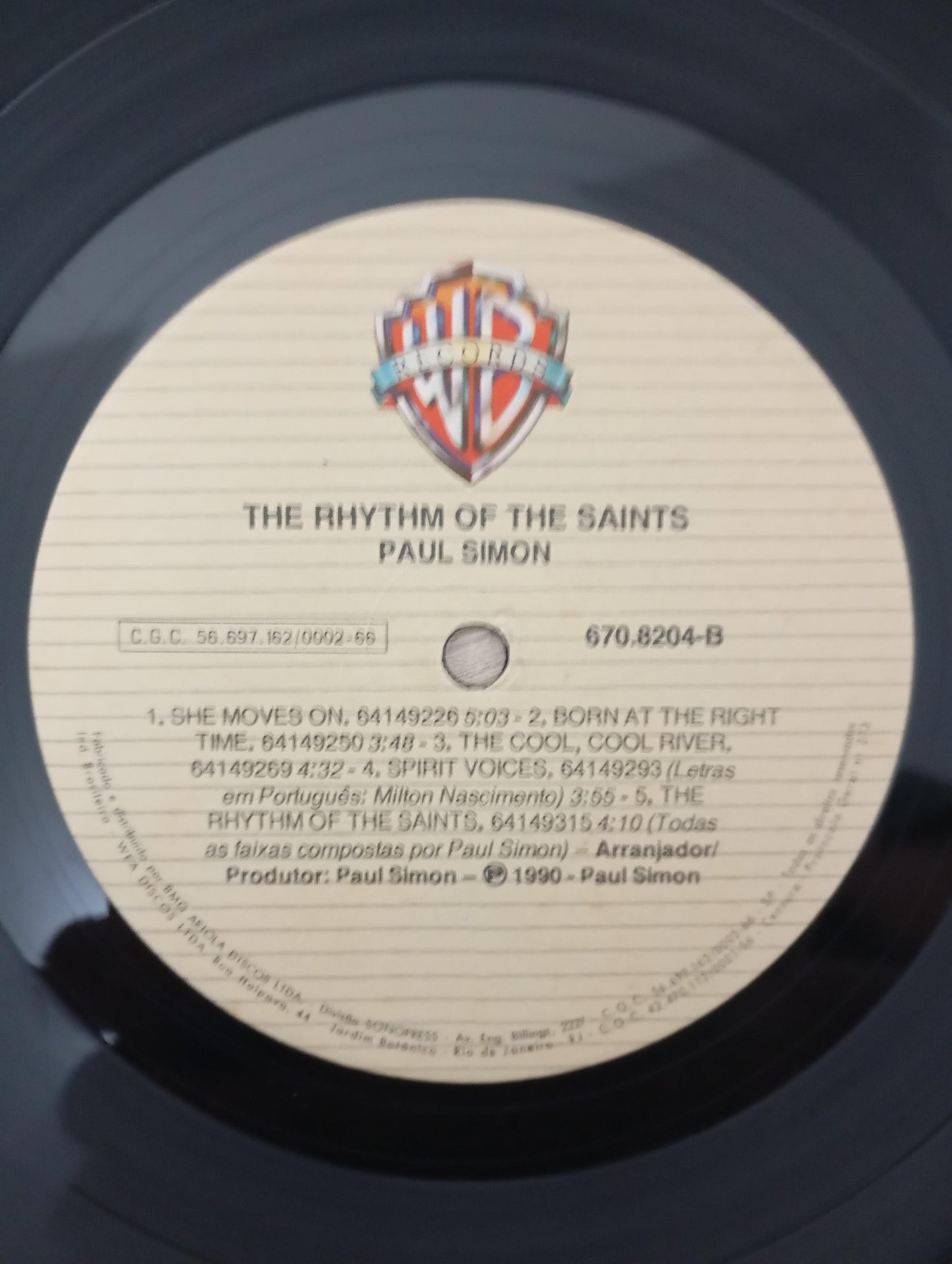 Lp Vinil Paul Simon The Rhythm Of The Saints Com Encarte