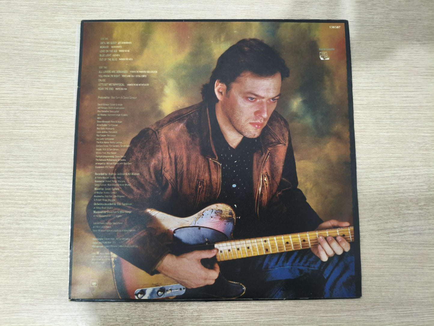 Lp Vinil David Gilmour About Face Com Encarte