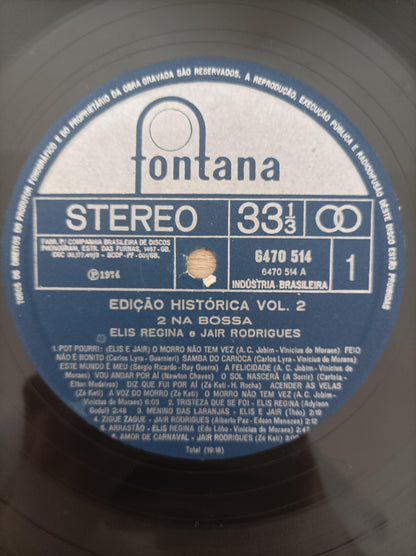 Lp Vinil Elis Regina & Jair Rodrigues Dois na Bossa Vol. 2