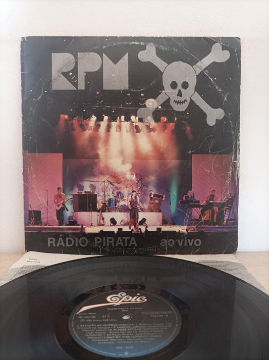 Lp Vinil RPM Rádio Pirata Ao Vivo Com Encartes