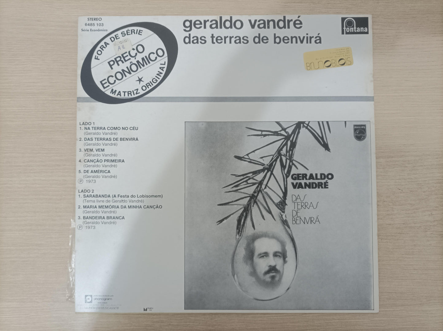 Lp Vinil Geraldo Vandré Das Terras De Benvirá