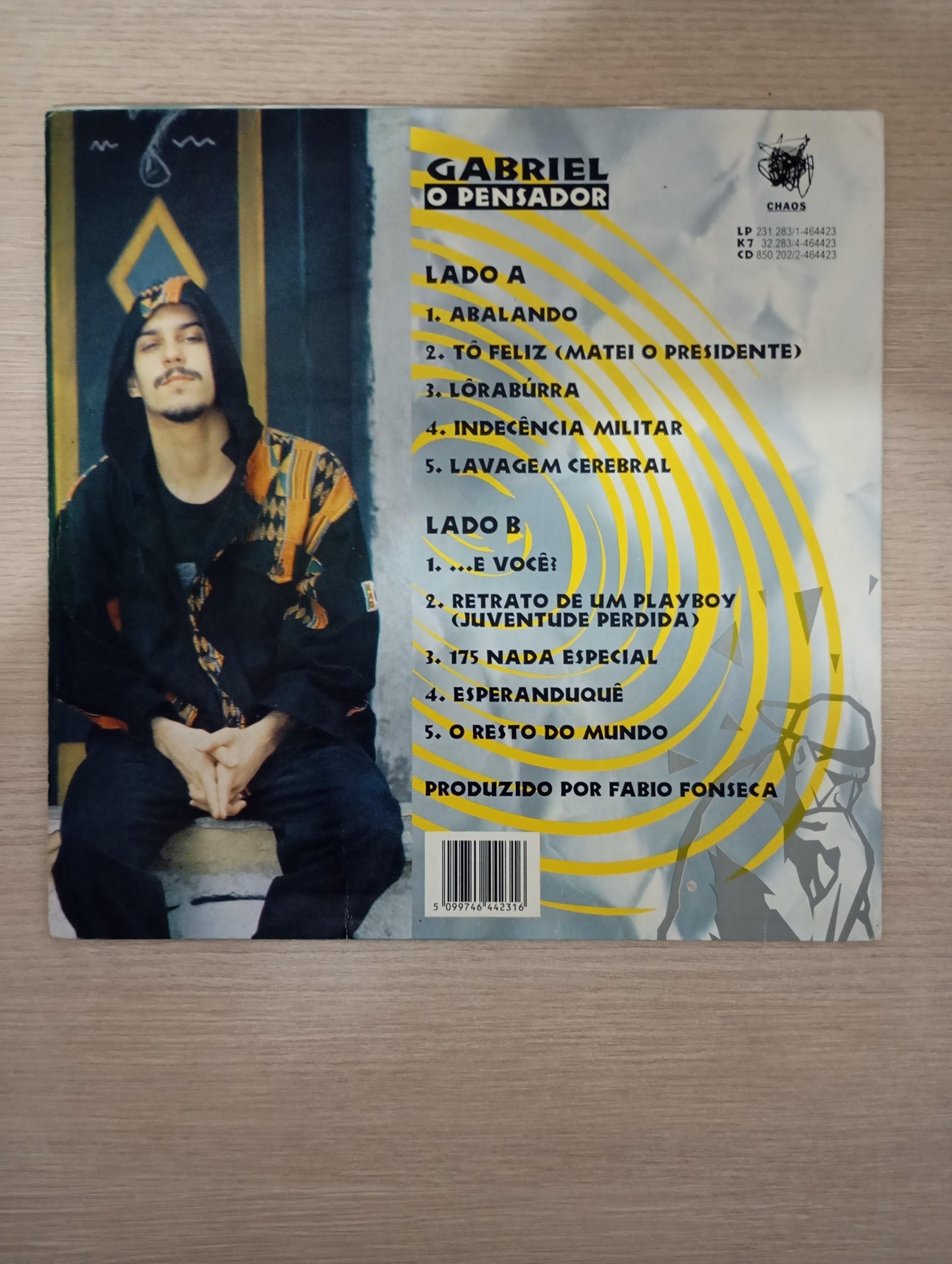 Disco Vinil 1993 Gabriel O Pensador Com Encarte A