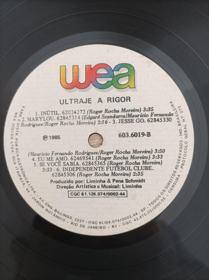 Lp Vinil Ultraje A Rigor Nós Vamos Invadir Sua Praia