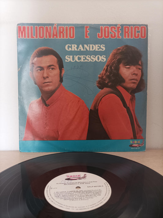 Lp Vinil Milionário & José Rico Grandes Sucessos