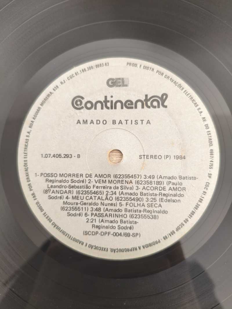 Lp Vinil Amado Batista Amado 1984