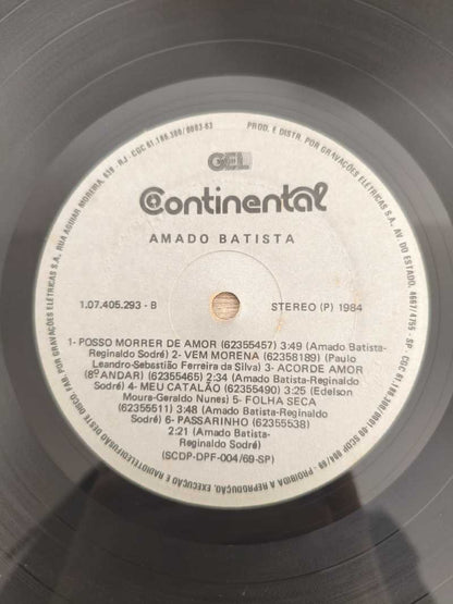 Lp Vinil Amado Batista Amado 1984