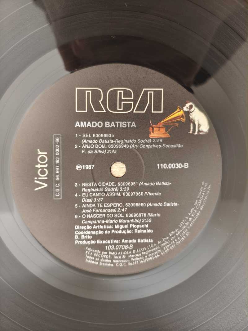 Lp Vinil Amado Batista 1987