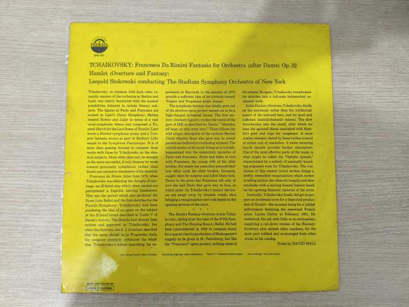 Lp Vinil Pyotr Ilyich Tchaikovsky Hamlet / Francesca da Rimini Importado