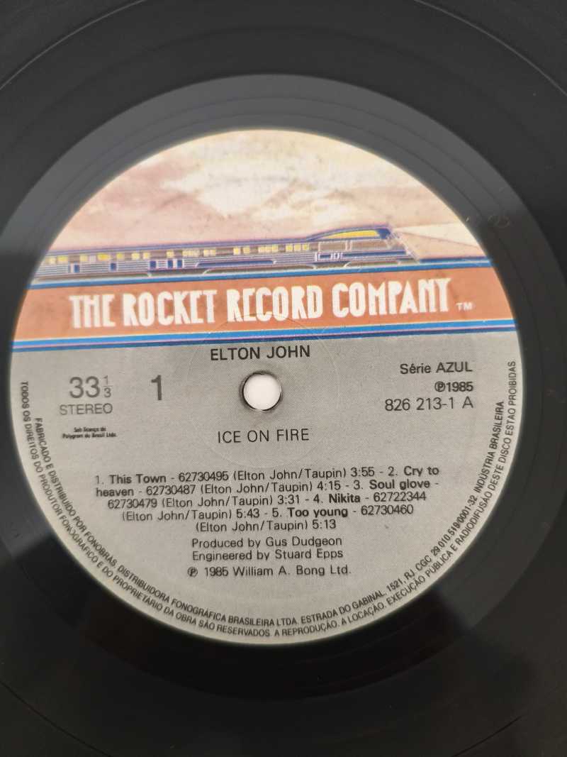 Lp Vinil Elton John Ice On Fire Com Encarte
