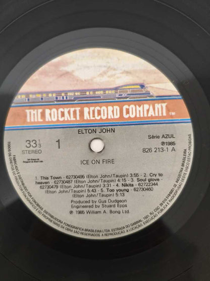 Lp Vinil Elton John Ice On Fire Com Encarte
