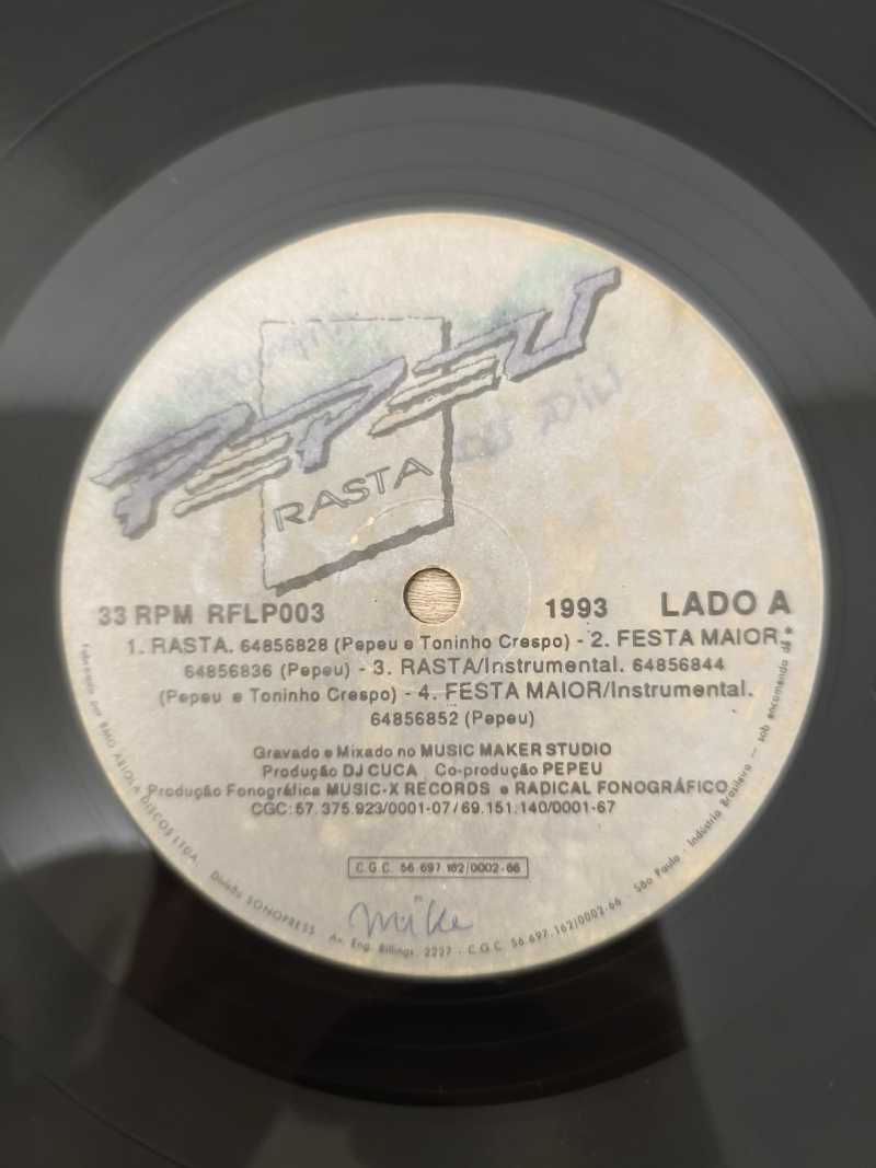 Lp Vinil Pepeu Rasta