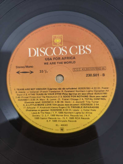 Lp Vinil USA For Africa We Are The World Capa Dupla