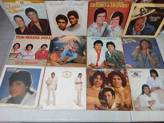 Lp Vinil Lote 12 Unidades Sertanejo