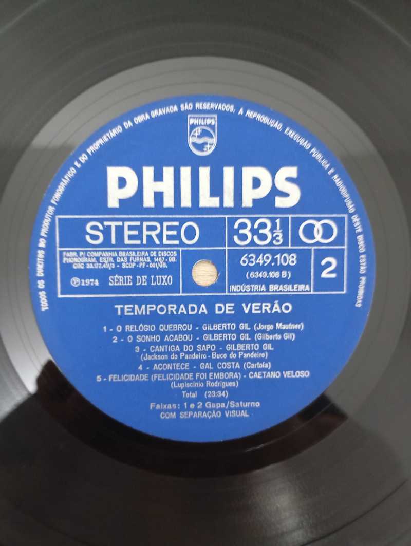 Lp Vinil Caetano Veloso Temporada De Verão (Ao Vivo Na Bahi