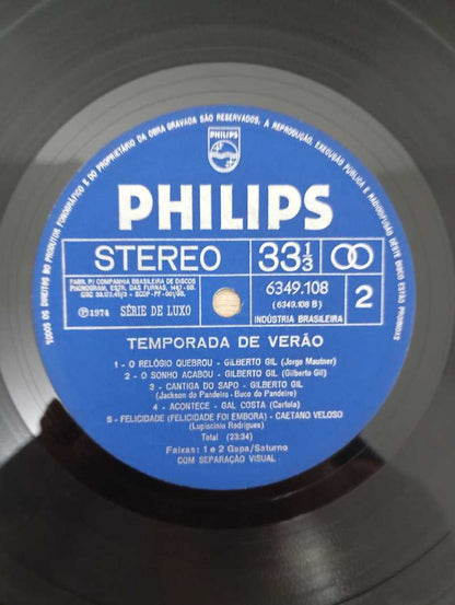 Lp Vinil Caetano Veloso Temporada De Verão (Ao Vivo Na Bahi