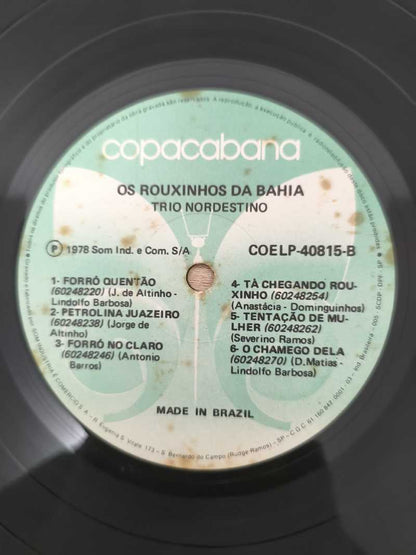 Lp Vinil Trio Nordestino Os Rouxinhos Da Bahia