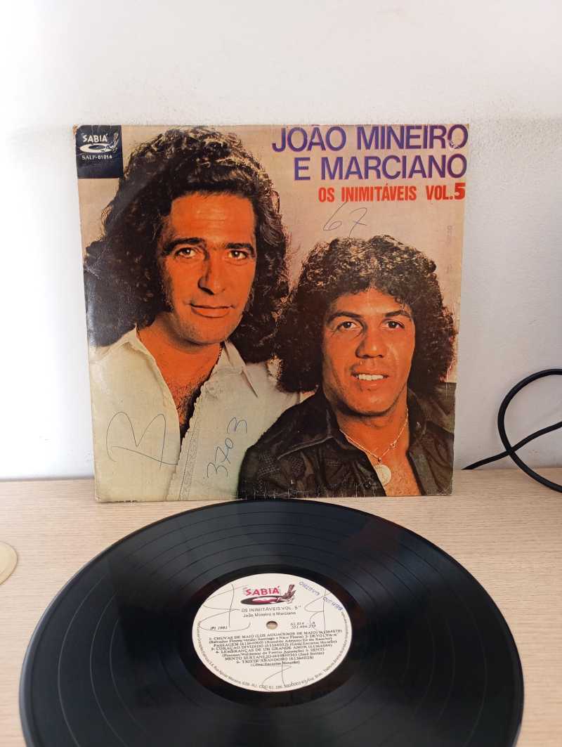 Lp Vinil João Mineiro e Marciano Os Inimitáveis Vol. 5