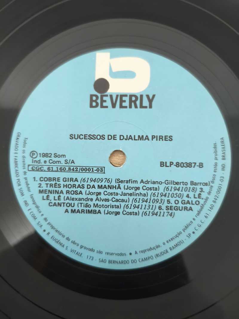 Lp Vinil Djalma Pires Os Sucessos de