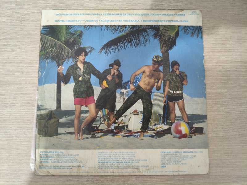 Lp Vinil Ultraje A Rigor Vamos Invadir Sua Praia C/ Encarte