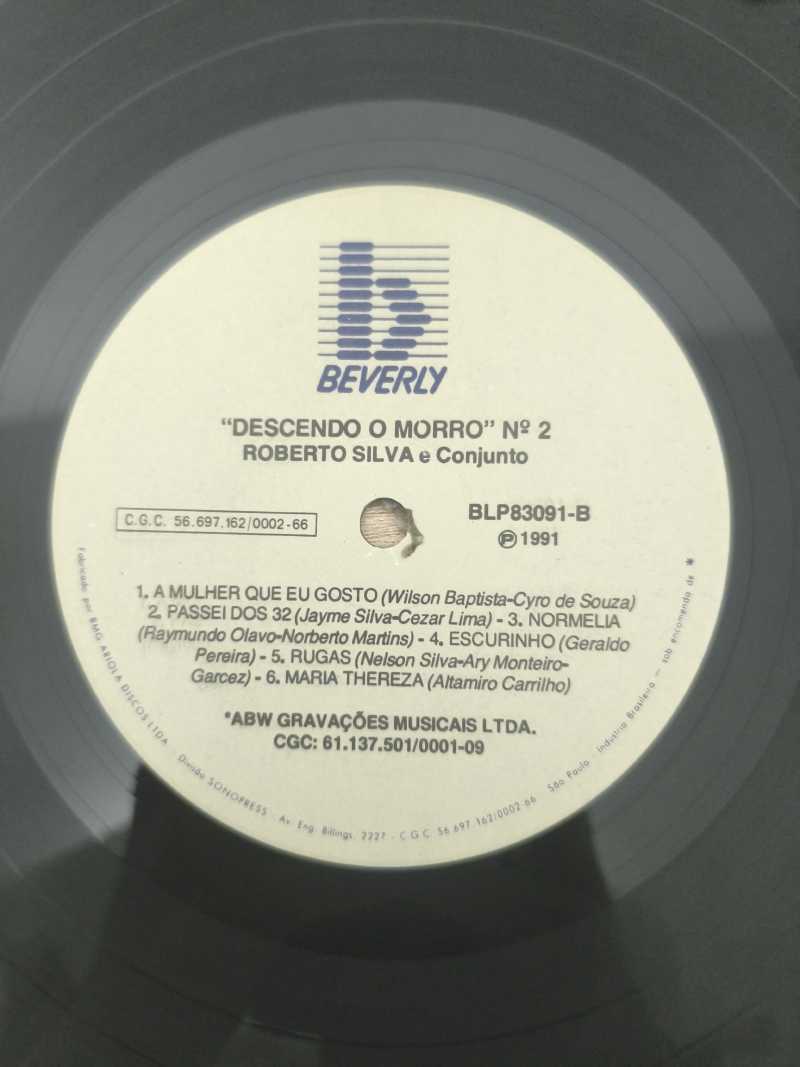 Lp Vinil Roberto Silva Descendo O Morro Nº 2