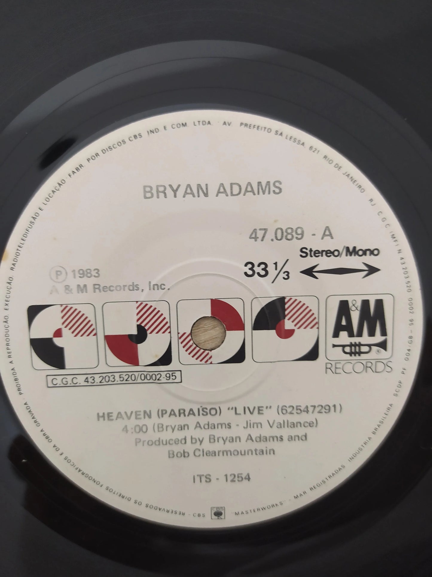 Lp Vinil Bryan Adams Heaven (Live)