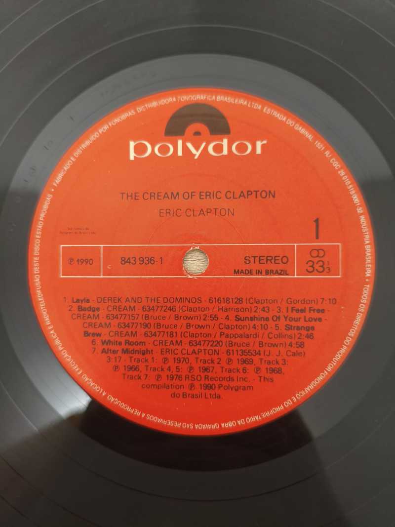 Lp Vinil Eric Clapton The Cream of Capa Dupla