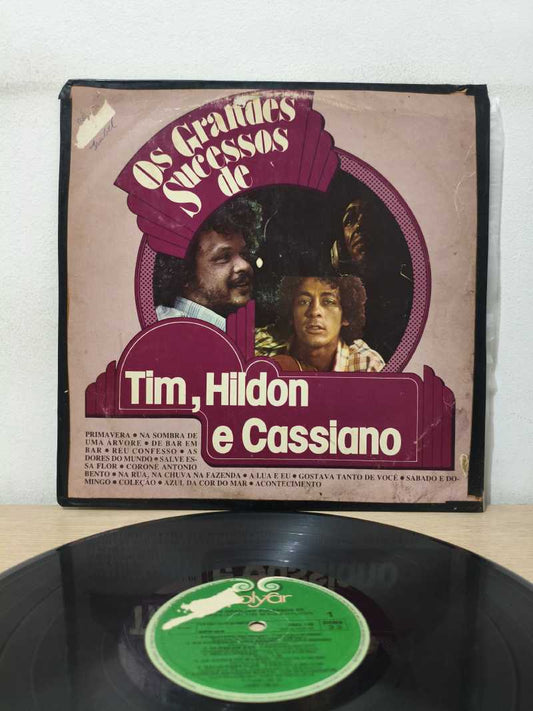 Lp Vinil Tim Maia, Hildon e Cassiano Os Grandes Sucessos de