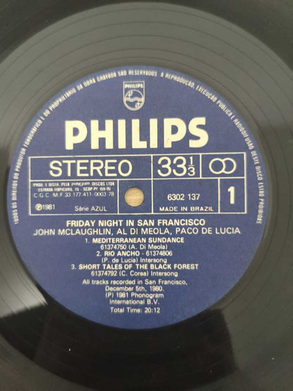 Lp Vinil Al Di Meola Friday Night In San Francisco