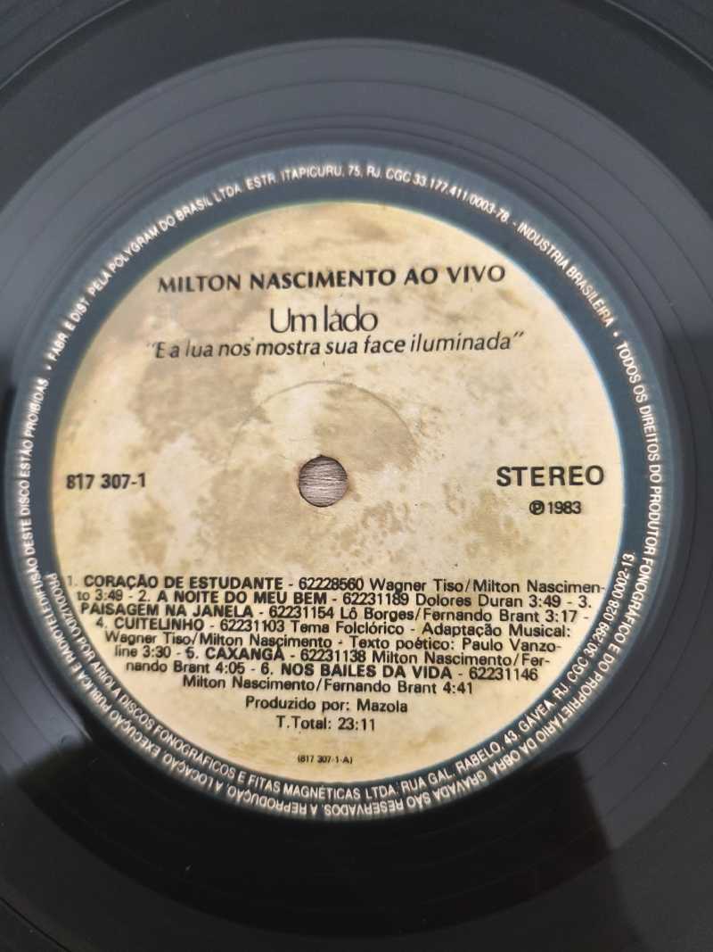 Lp Vinil Milton Nascimento Ao Vivo Capa Dupla