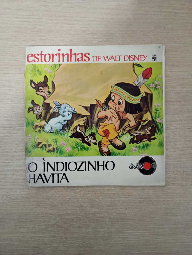 Compacto Vinil Estorinhas de Walt Disney O Índiozinho