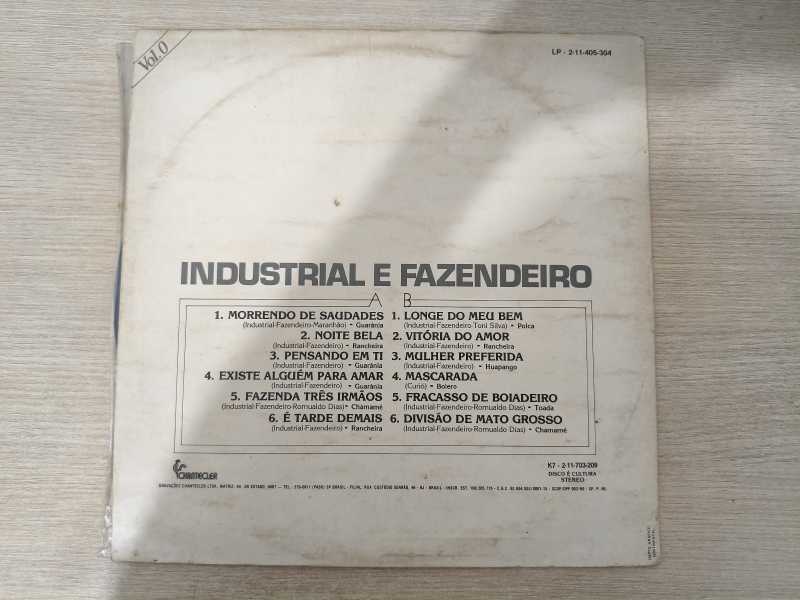 Lp Vinil Industrial E Fazendeiro Vitória do Amor