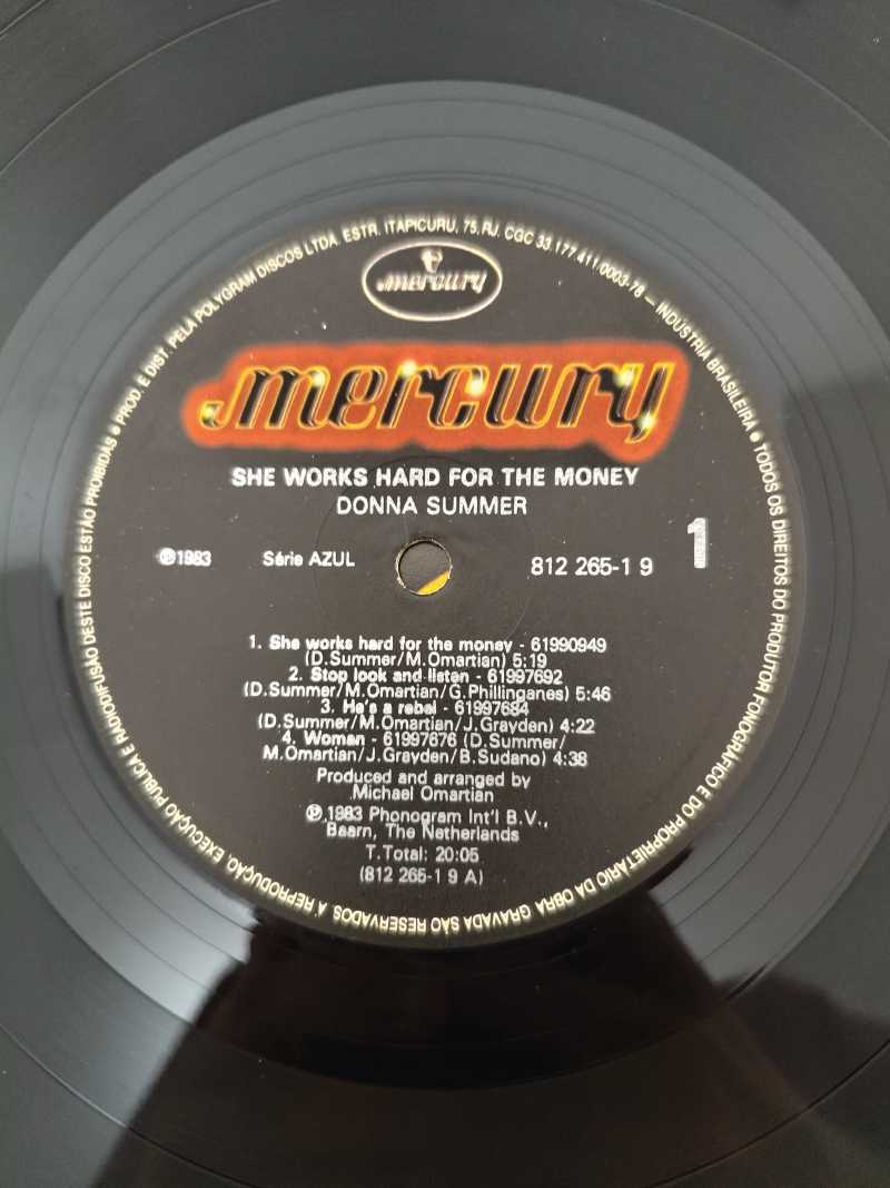 Lp Vinil Donna Summer She Works Hard For The Money C Encarte