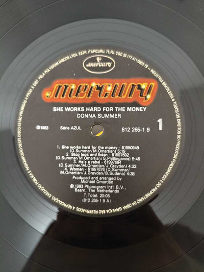 Lp Vinil Donna Summer She Works Hard For The Money C Encarte