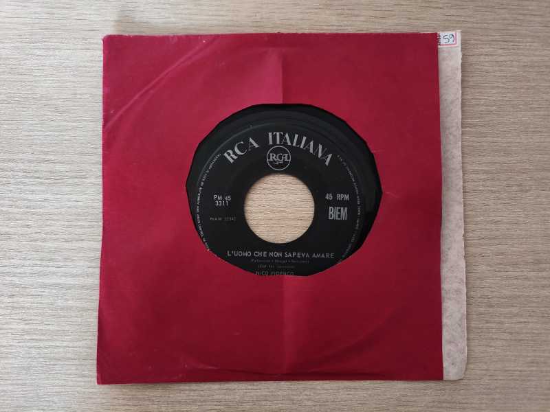 Compacto Vinil Nico Fidenco L'Uomo Che Non Sapeva Amare Imp.
