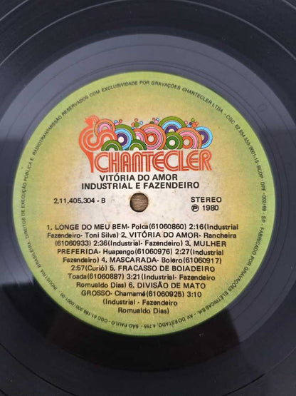Lp Vinil Industrial E Fazendeiro Vitória do Amor