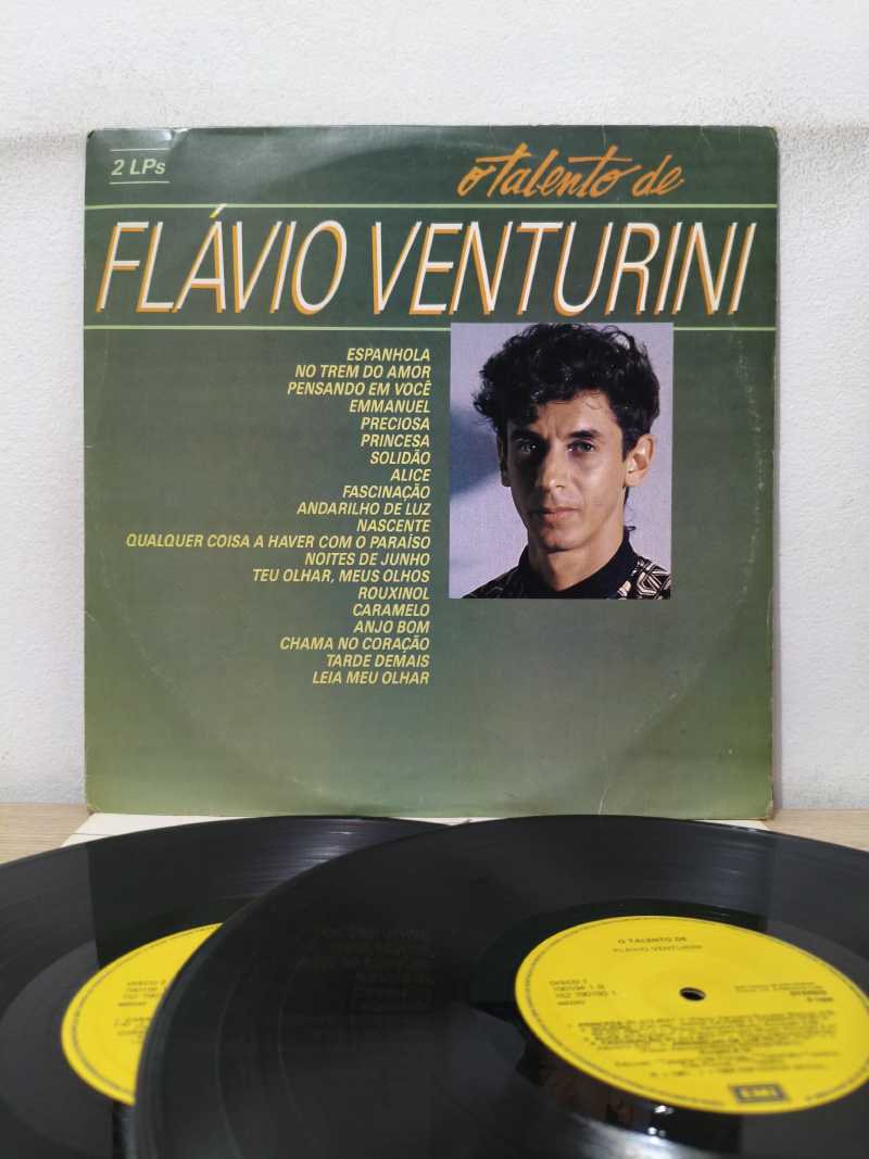 Lp Vinil Flávio Venturini O Talento de Duplo Com Encarte