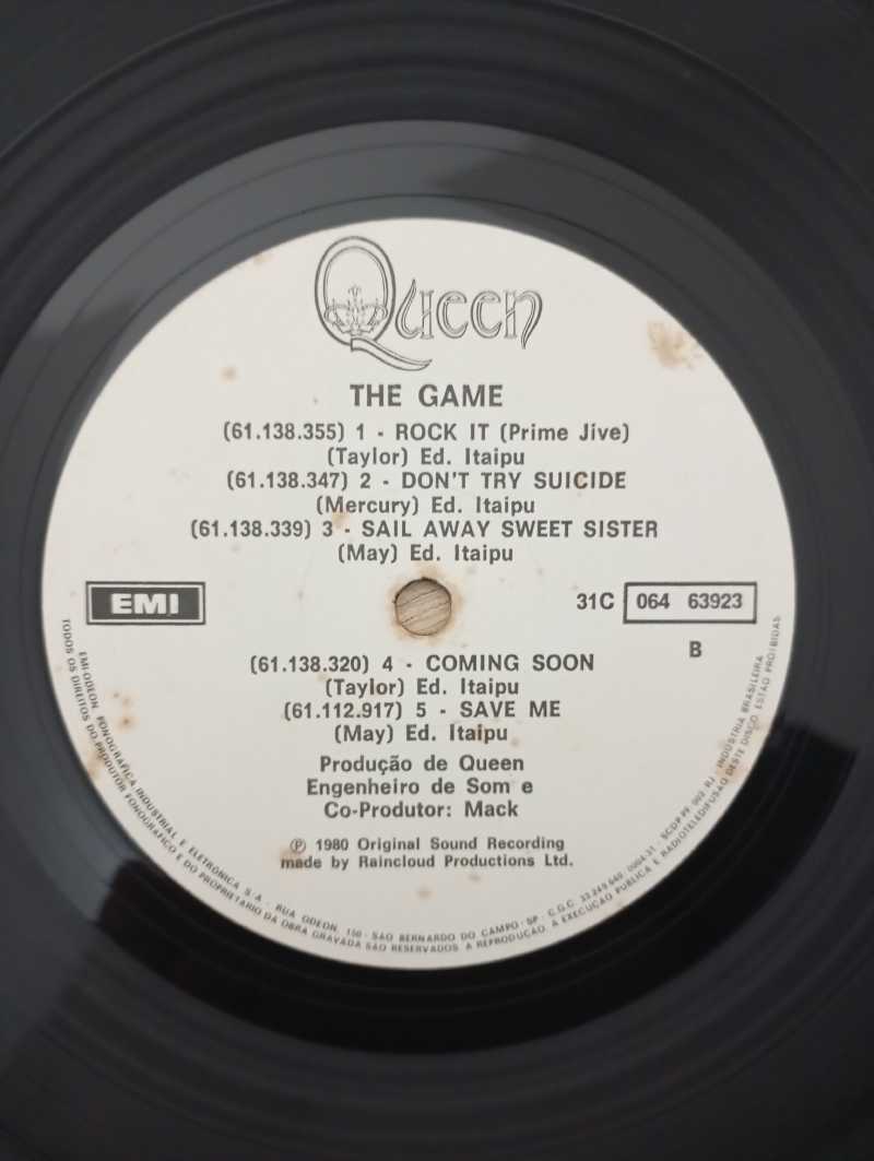 Lp Vinil Queen The Game Com Encarte