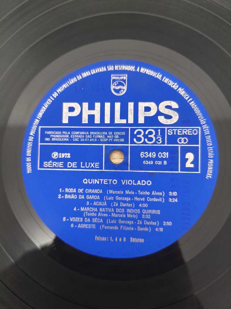 Lp Vinil Quinteto Violado 1972