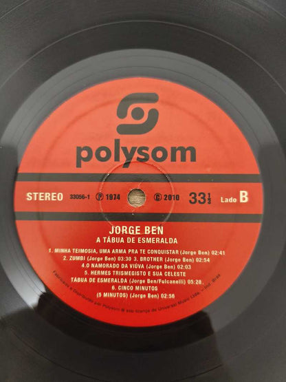 Lp Vinil Jorge Ben A Tábua De Esmeralda Com Encarte