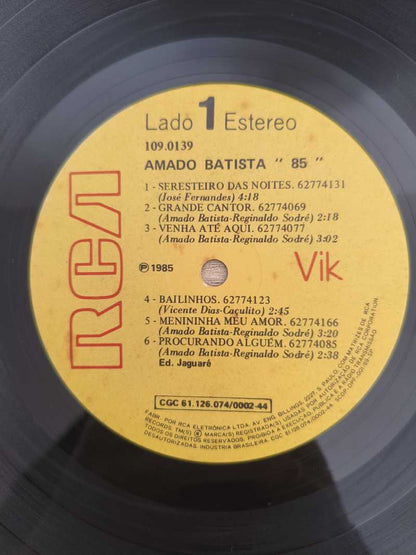 Lp Vinil Amado Batista 85