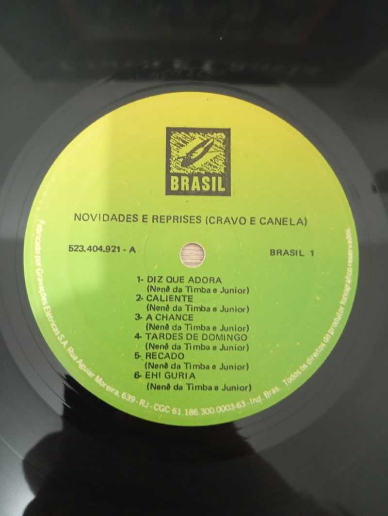 Lp Vinil Grupo Cravo E Canela Novidades E Reprises