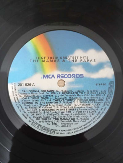 Lp Vinil The Mamas & The Papas 16 Of Their Greatest Hits