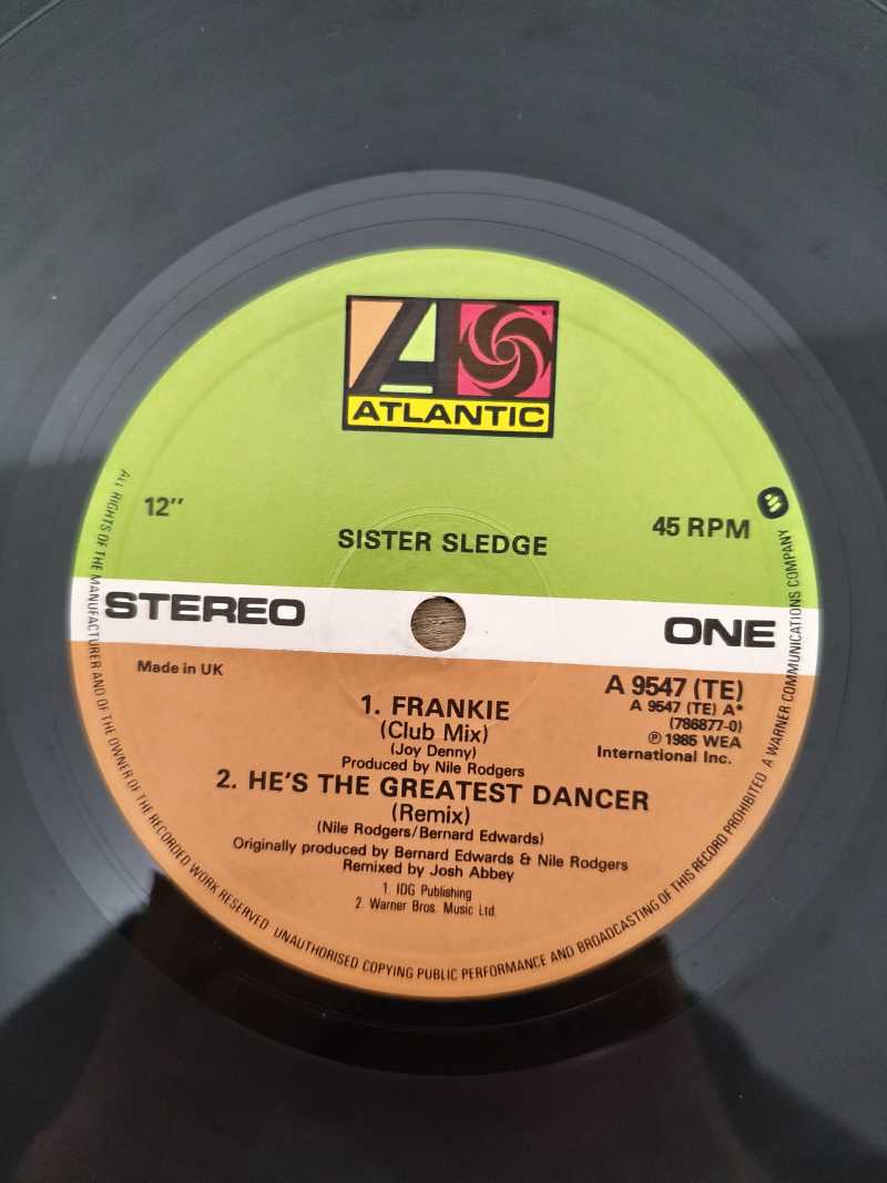 Lp Vinil Sister Sledge Frankie Club Mix + Dub Mix Importado