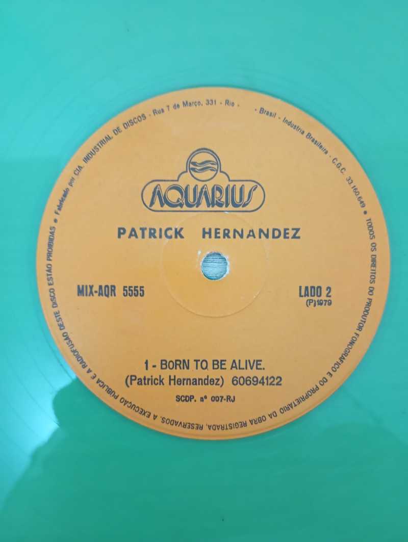 Lp Vinil Patrick Hernandez Born To Be Alive Verde