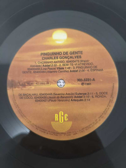 Lp Vinil Charles Gonçalves Pinguinho de Gente Com Encarte