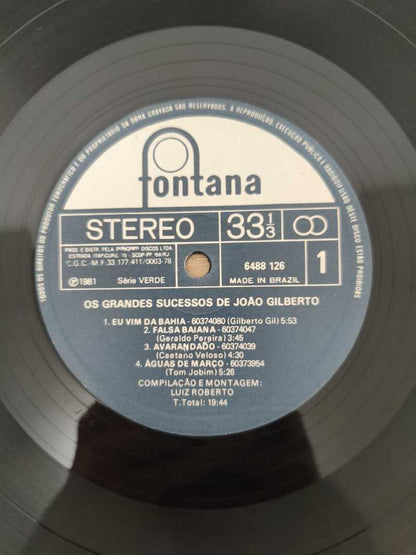Lp Vinil João Gilberto Os Grandes Sucessos de