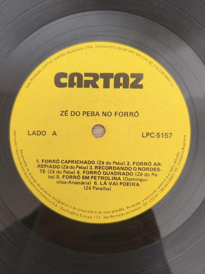 Lp Vinil Zé do Peba No Forró